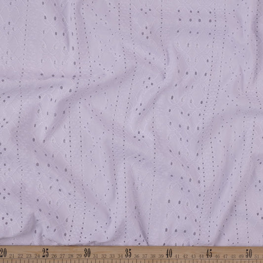 BRODERIE SPANDEX BLANCO AZULADO