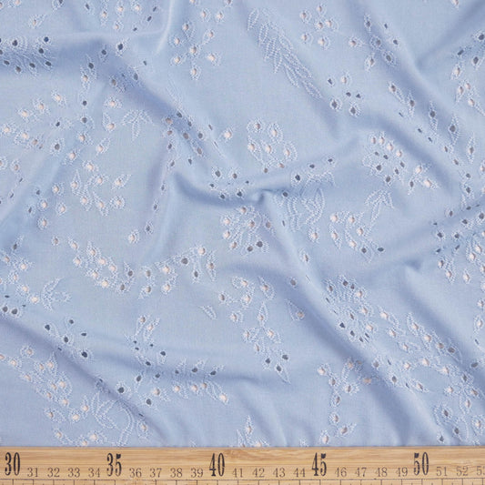 BRODERIE SPANDEX CELESTE FORGET CON PETALOS