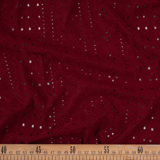 BRODERIE SPANDEX ROJO VIKINGO ARABESCO