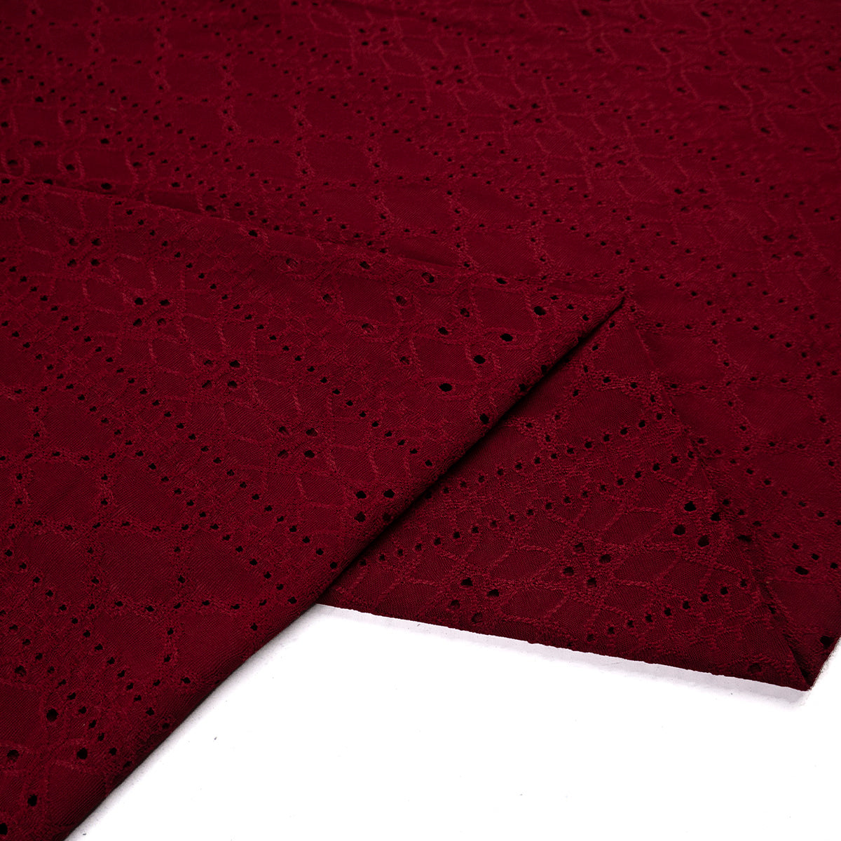 BRODERIE SPANDEX ROJO VIKINGO ARABESCO