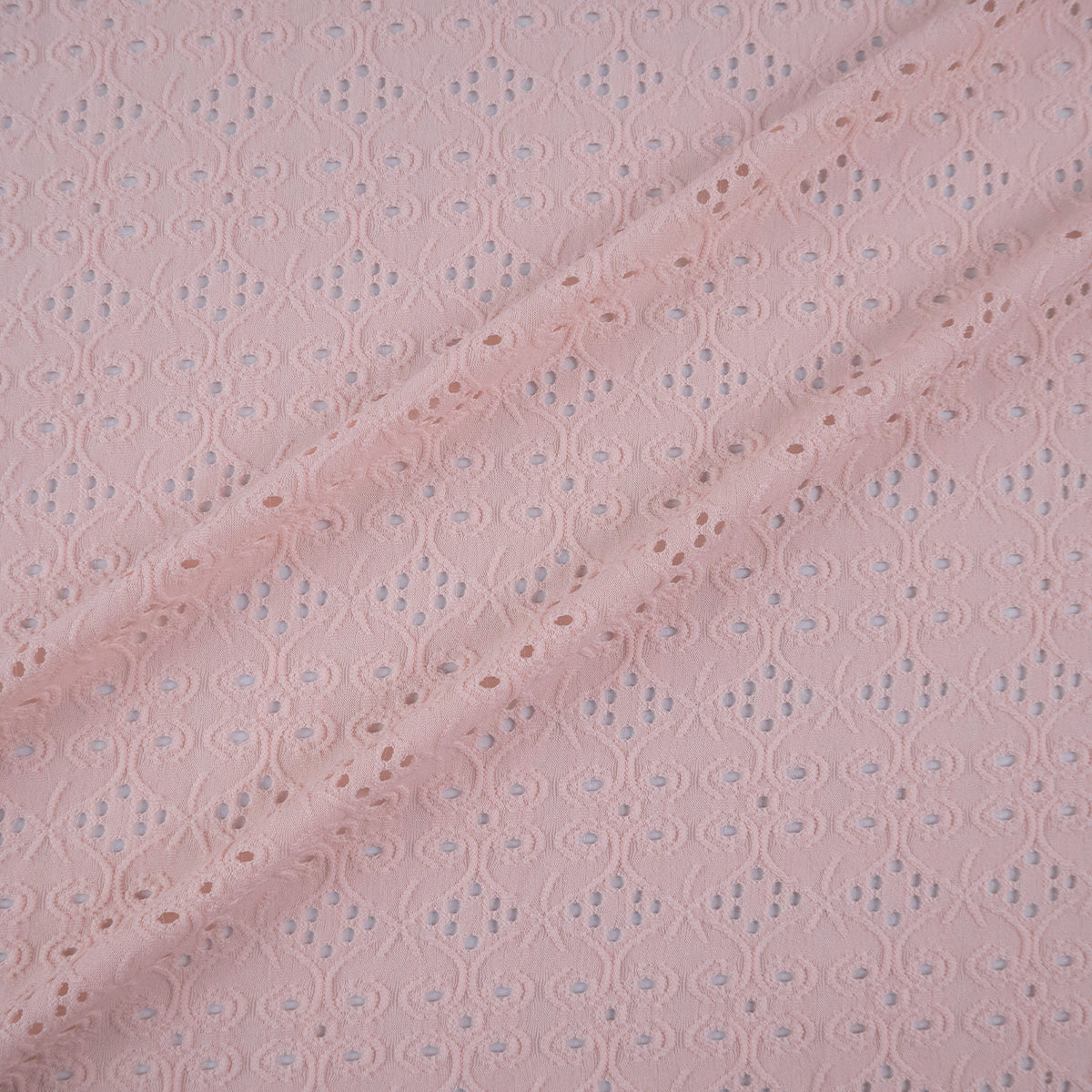 BRODERIE SPANDEX ROSA DURAZNO ARABESCO