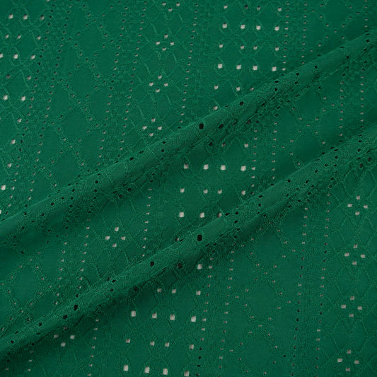BRODERIE SPANDEX VERDE LAGO ARABESCO