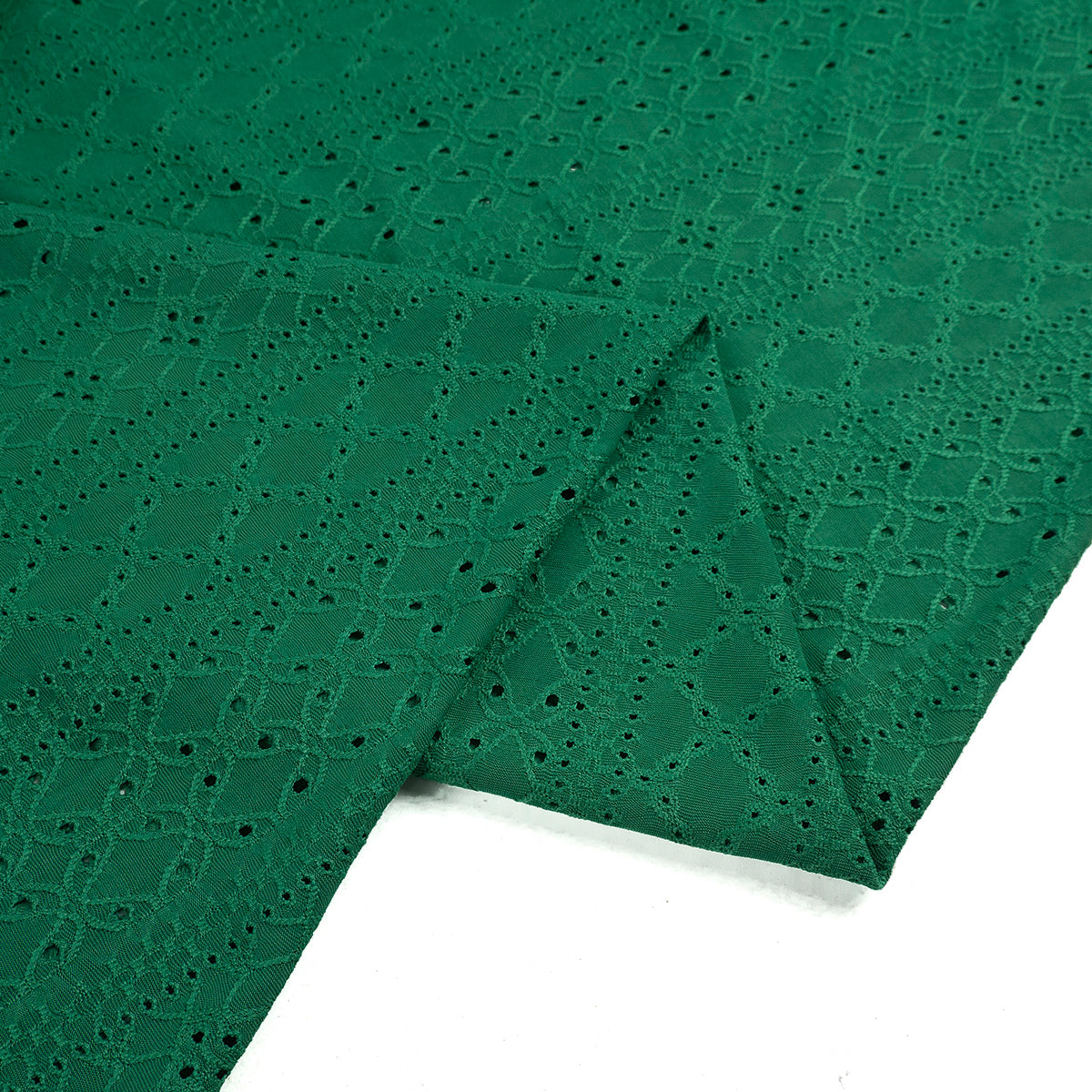 BRODERIE SPANDEX VERDE LAGO ARABESCO