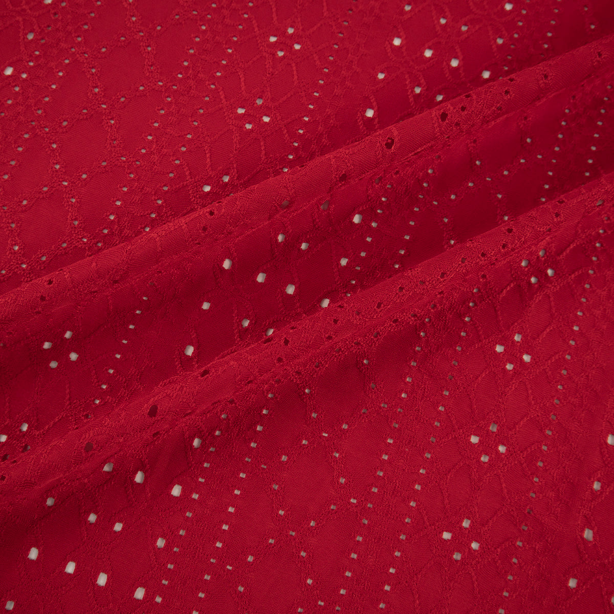 BRODERIE SPANDEX ROJO MARTE ARABESCO