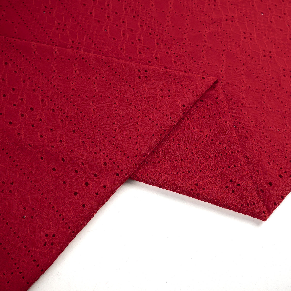 BRODERIE SPANDEX ROJO MARTE ARABESCO