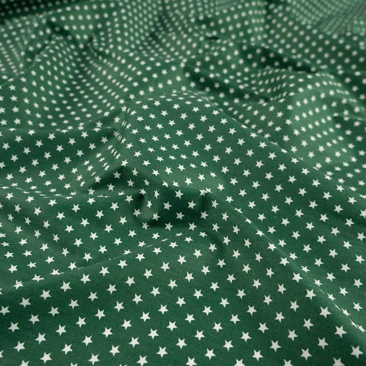 DRIL NAVIDAD VERDE AMAZONAS ESTRELLITAS