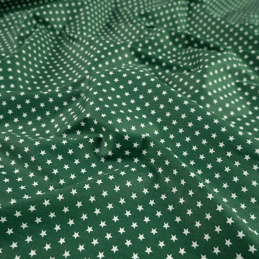 DRIL NAVIDAD VERDE AMAZONAS ESTRELLITAS