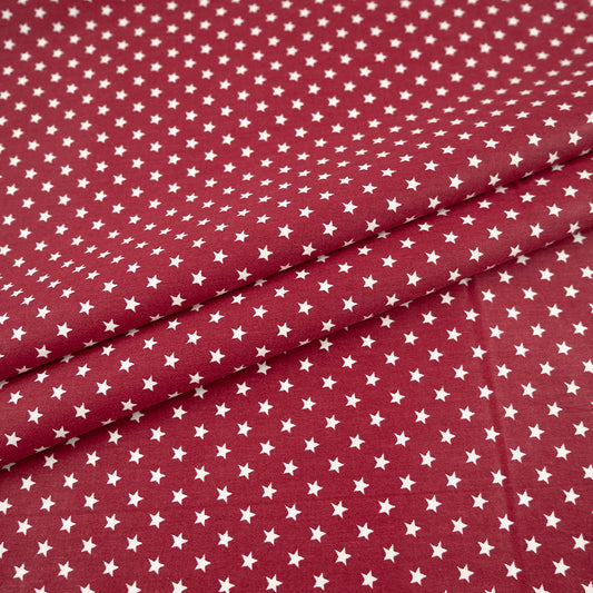 DRIL NAVIDAD BORDO VINO RUBY ESTRELLITAS