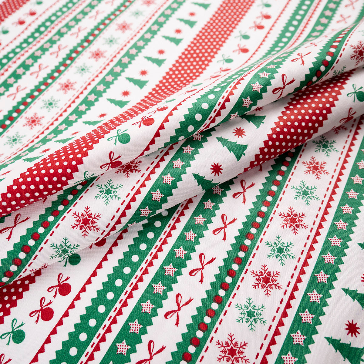 DRIL NAVIDAD BLANCO BRILLANTE FESTIVO