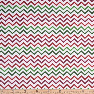 DRIL NAVIDAD BLANCO BRILLANTE CHEVRON