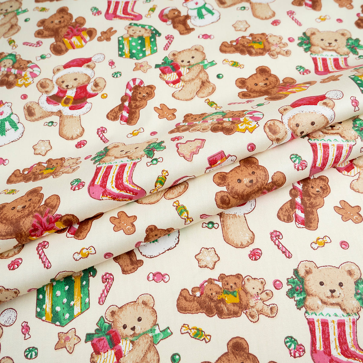 DRIL NAVIDAD AMARILLO CERA OSITOS