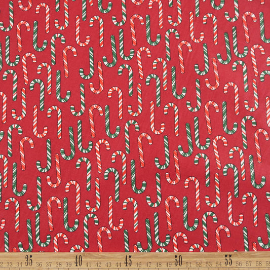 DRIL NAVIDAD ROJO RIO
