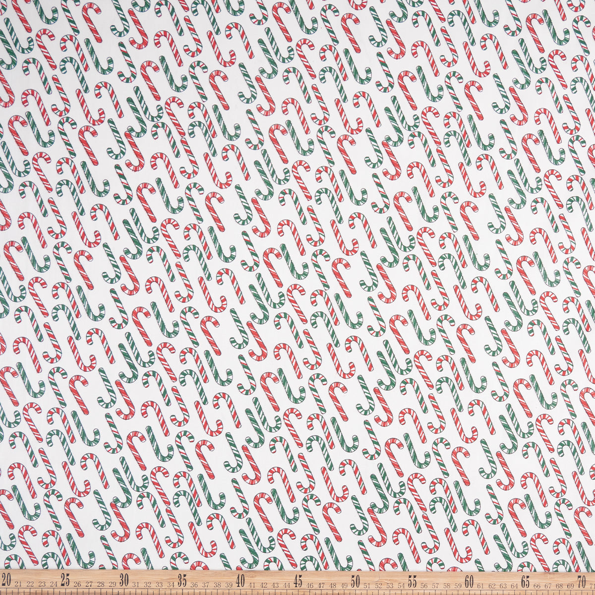 DRIL NAVIDAD BLANCO PAPIRO BASTÓN DE CARAMELO