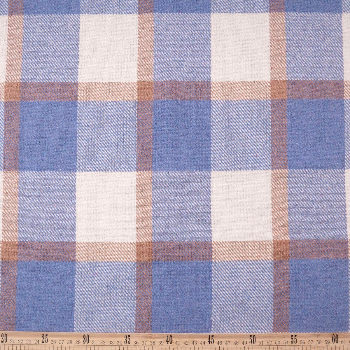 PANHO LANA SIMONE ESTAMPADO AZUL ULTRAMARINO TARTAN