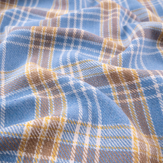 PANHO LANA SIMONE ESTAMPADO AZUL VISTA TARTAN