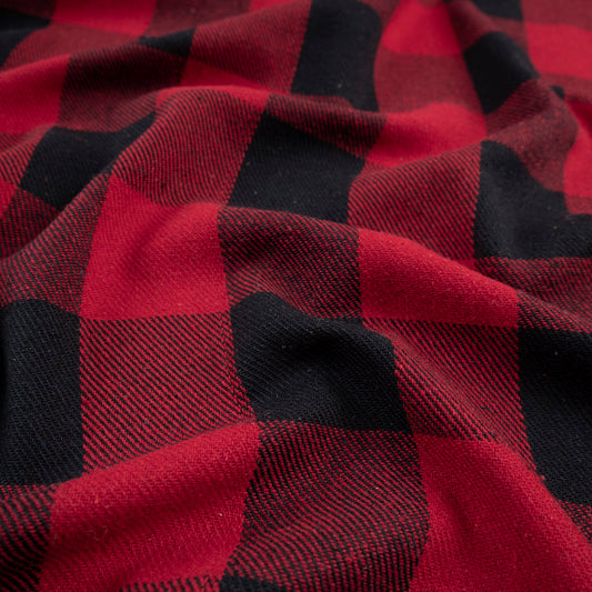 PANHO LANA SIMONE ESTAMPADO ROJO CARMESI TARTAN