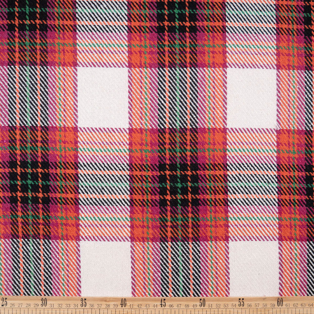 PANHO LANA SIMONE ESTAMPADO NARANJA TARTAN