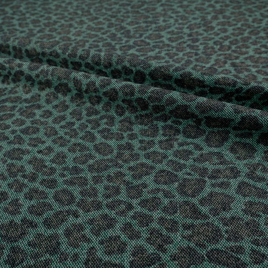 PAÑO SINTETICO ESTAMPADO VERDE FRIJOL ANIMAL PRINT