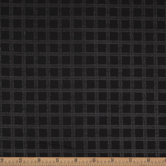 PAÑO SINTETICO ESTAMPADO NEGRO METEORITO A CUADROS