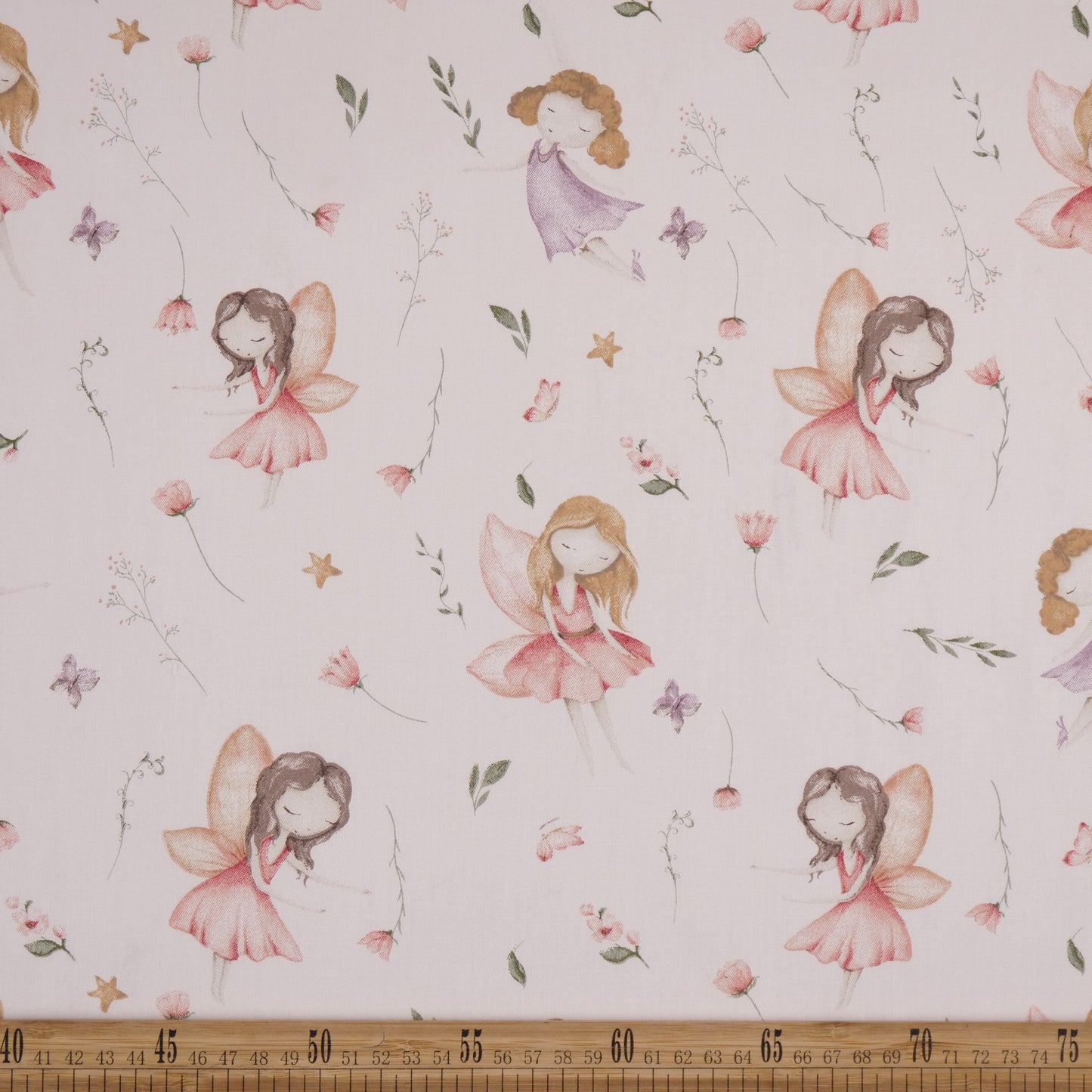 DRIL DACA ESTAMPADO BLANCO BRILLANTE COM HADAS