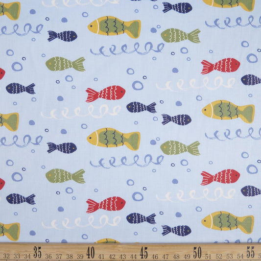 DRIL DACA ESTAMPADO AZUL BEBE