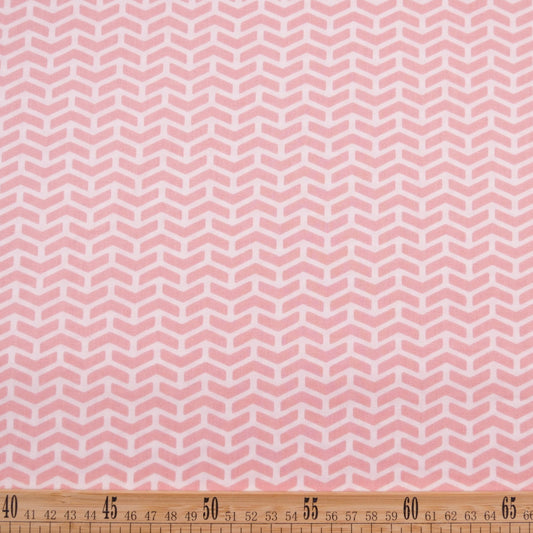 DRIL DACA ESTAMPADO ROSA CORAL SHELL CON ESPIGAS