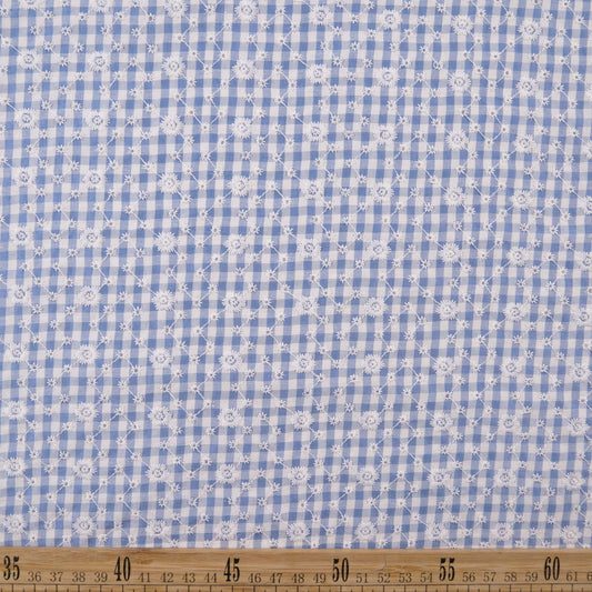 BRODERIE ESPANHOL AZUL ULTRAMARINO FLORAL