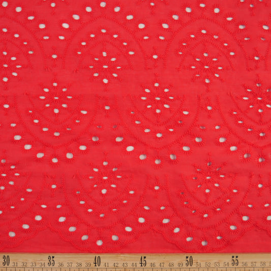 BRODERIE ESPANHOL ROJO MARTE GEOMETRICO
