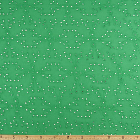 BRODERIE ESPANHOL VERDE FRIJOL FLOR