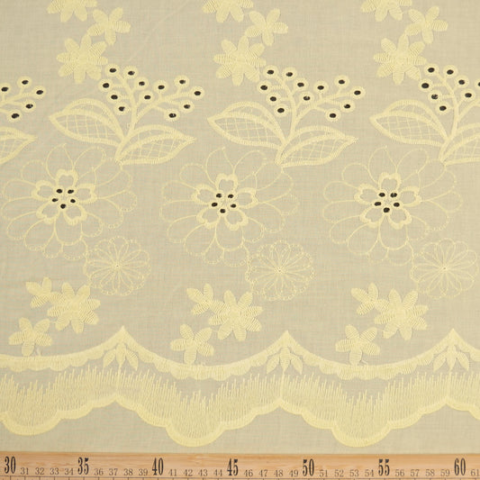 BRODERIE ESPANHOL AMARILLO MIMOSA FLORAL