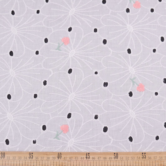 BRODERIE ESPANHOL CORAL FLORAL