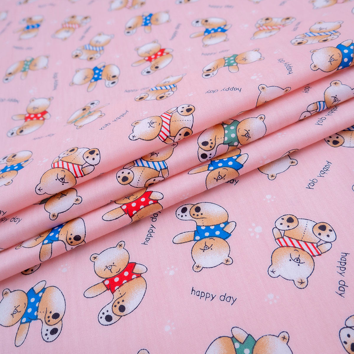 POPLIN DEEP ESTAMPADO ROSA FLORAL OSITOS