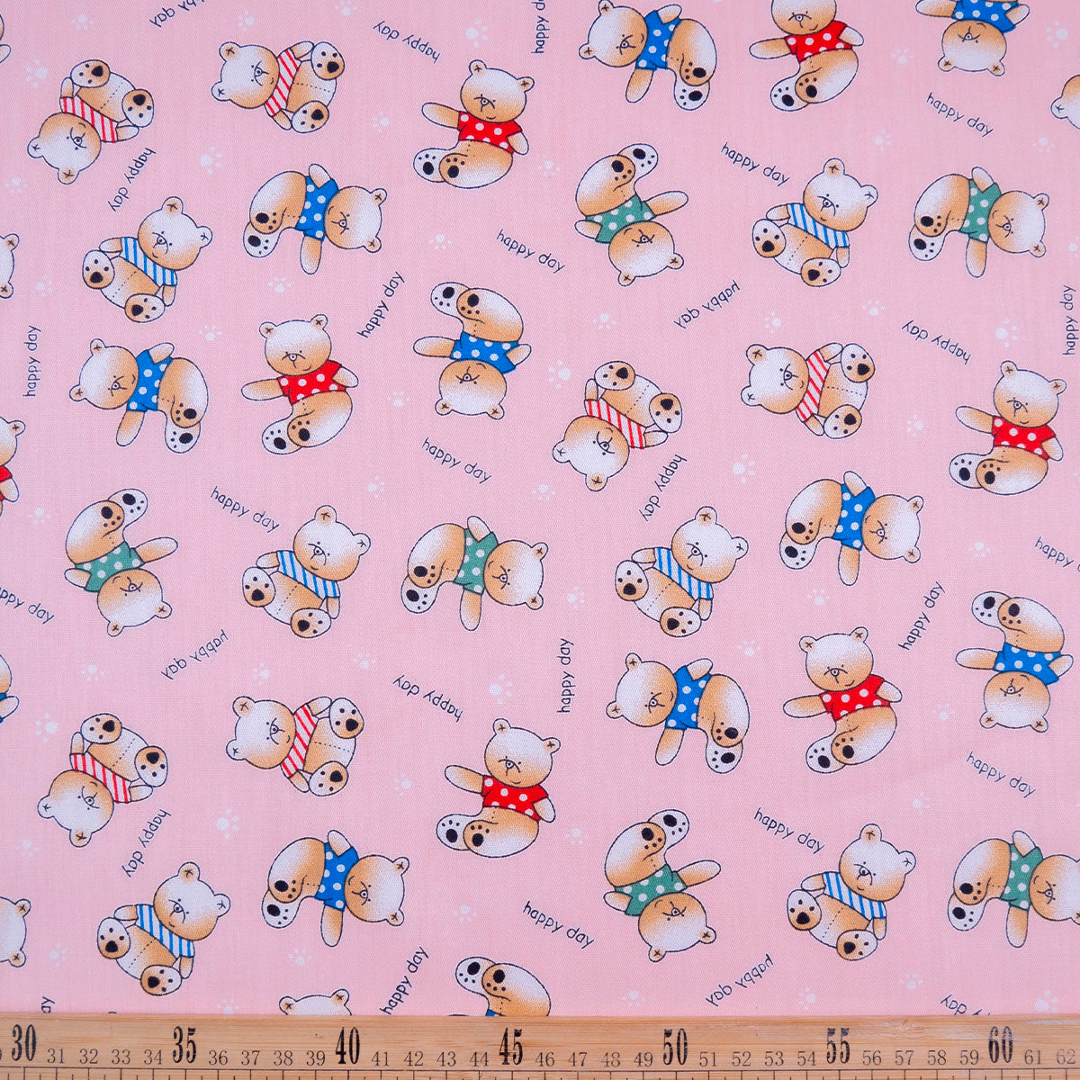 POPLIN DEEP ESTAMPADO ROSA FLORAL OSITOS