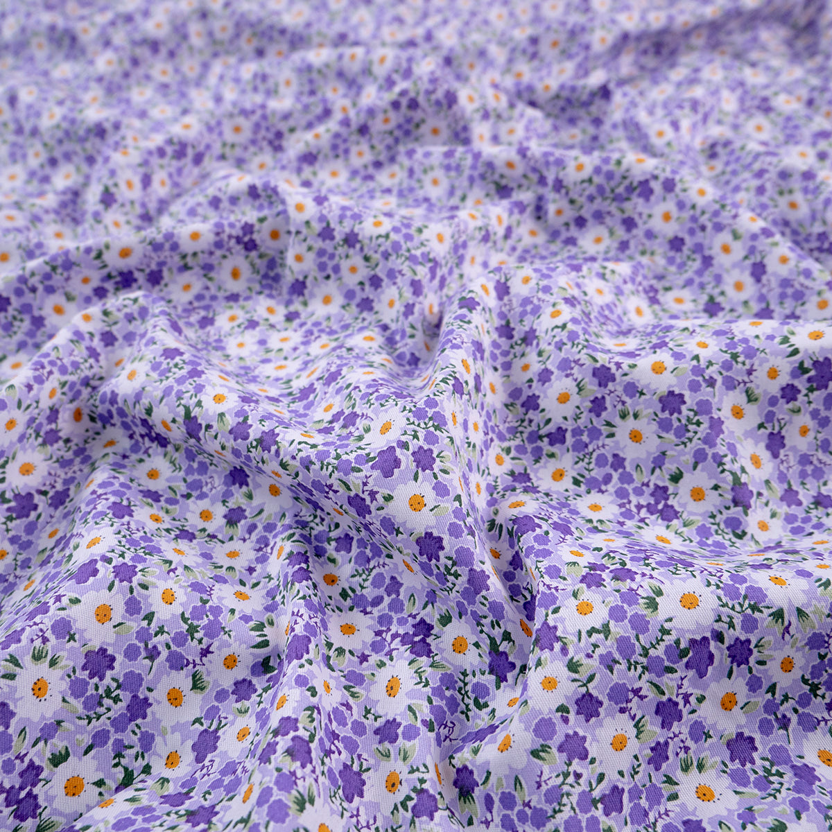 POPLIN DEEP ESTAMPADO LILA LAVANDA FLORAL