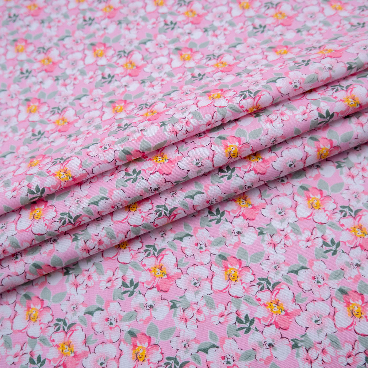 POPLIN DEEP ESTAMPADO ROSA FLOR CLARA FLORES