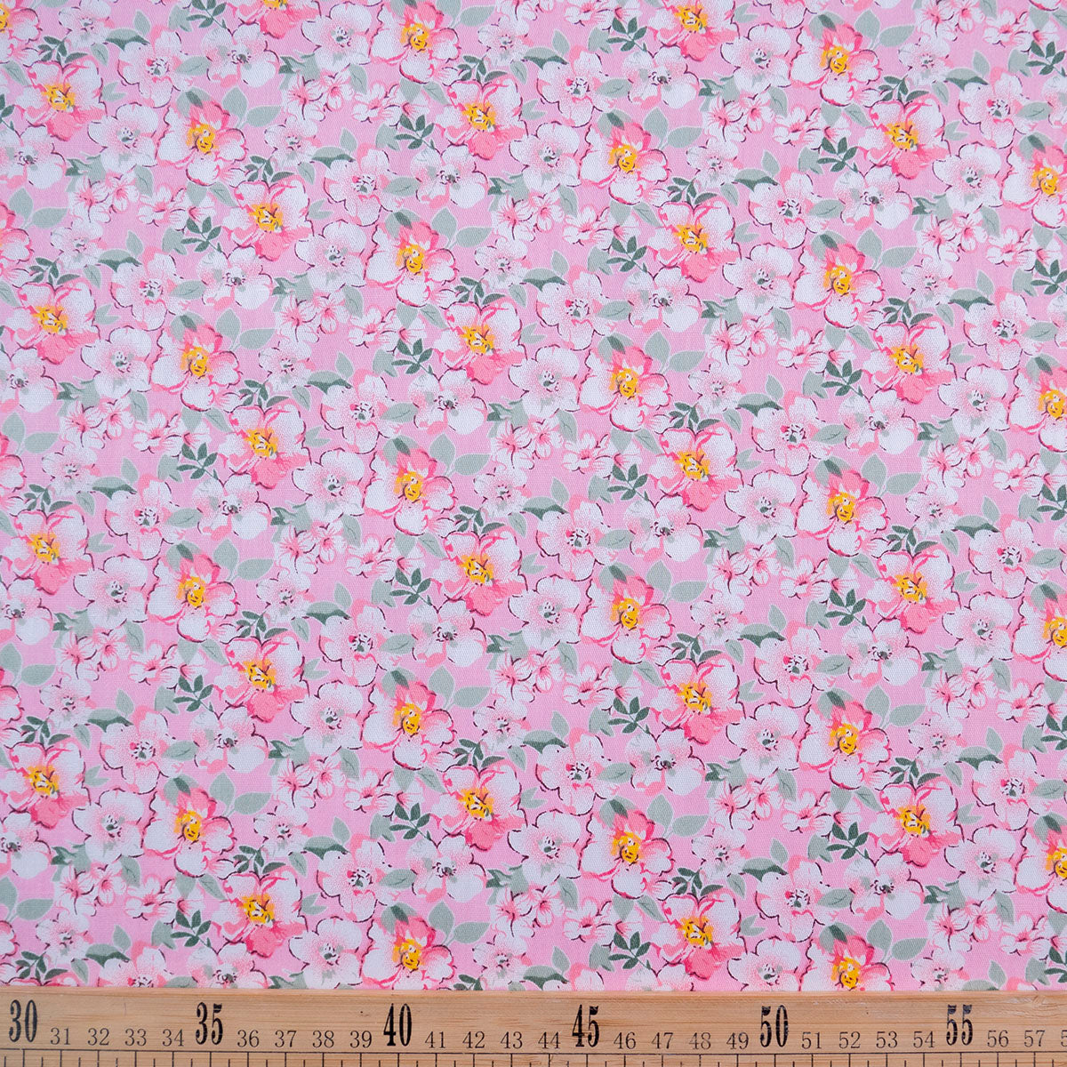 POPLIN DEEP ESTAMPADO ROSA FLOR CLARA FLORES