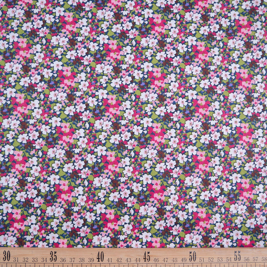 POPLIN DEEP ESTAMPADO VERDE MUSGO FLORAL