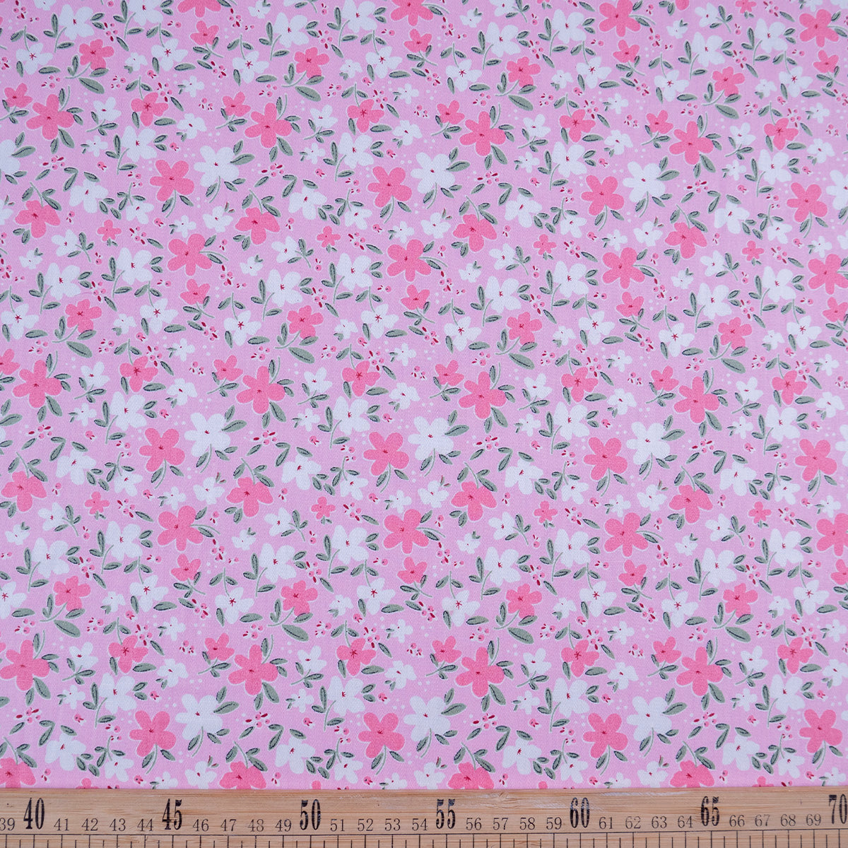 POPLIN DEEP ESTAMPADO ROSA FLOR CLARA FLORAL
