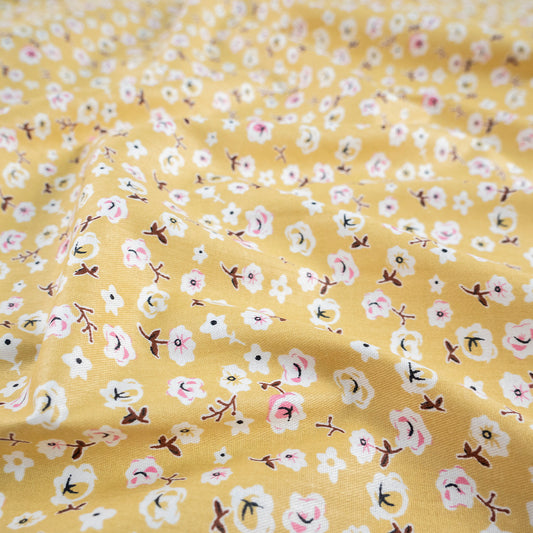 POPLIN DEEP ESTAMPADO AMARILLO MIEL FLORAL
