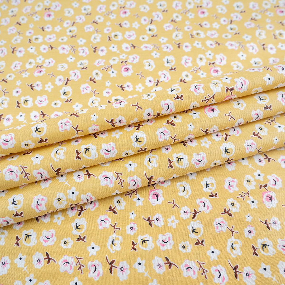 POPLIN DEEP ESTAMPADO AMARILLO MIEL FLORAL