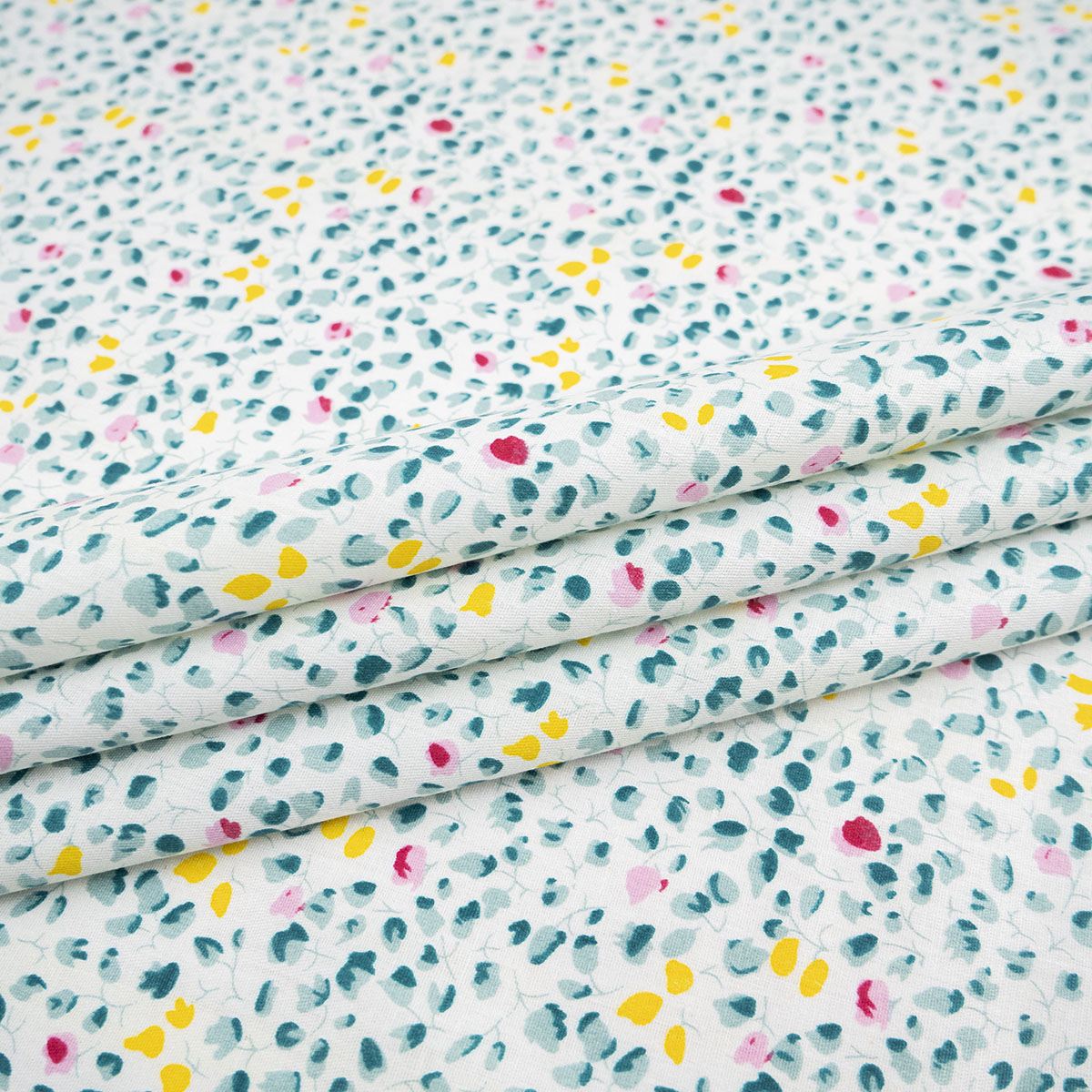 POPLIN DEEP ESTAMPADO BLANCO PAPIRO HOJAS