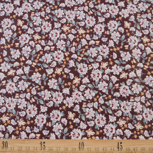 POPLIN DEEP ESTAMPADO CHOCOLATE CHIP FLORAL BLANCO