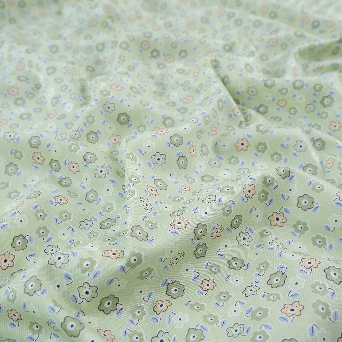 POPLIN DEEP ESTAMPADO VERDE PISTACHO FLORAL
