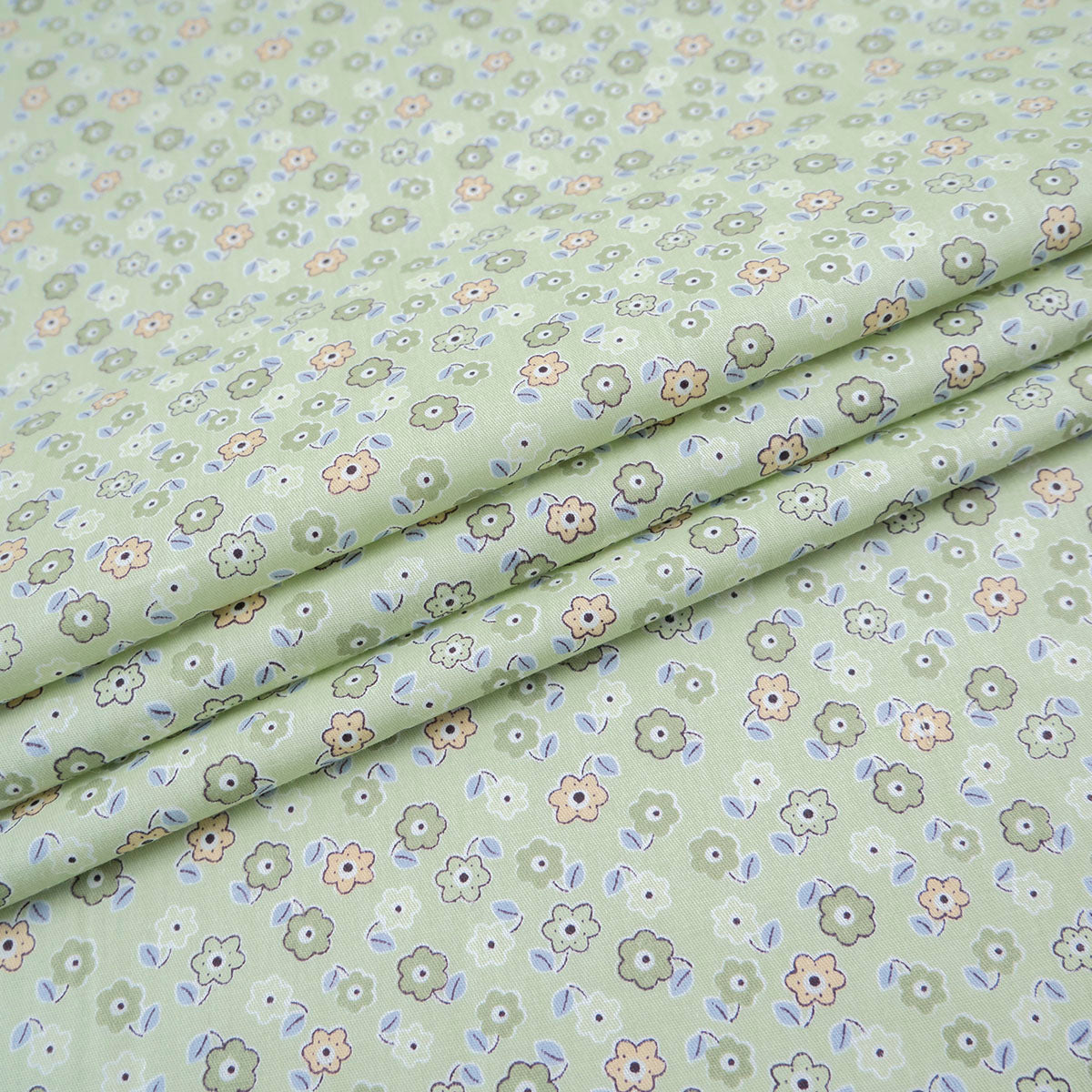 POPLIN DEEP ESTAMPADO VERDE PISTACHO FLORAL