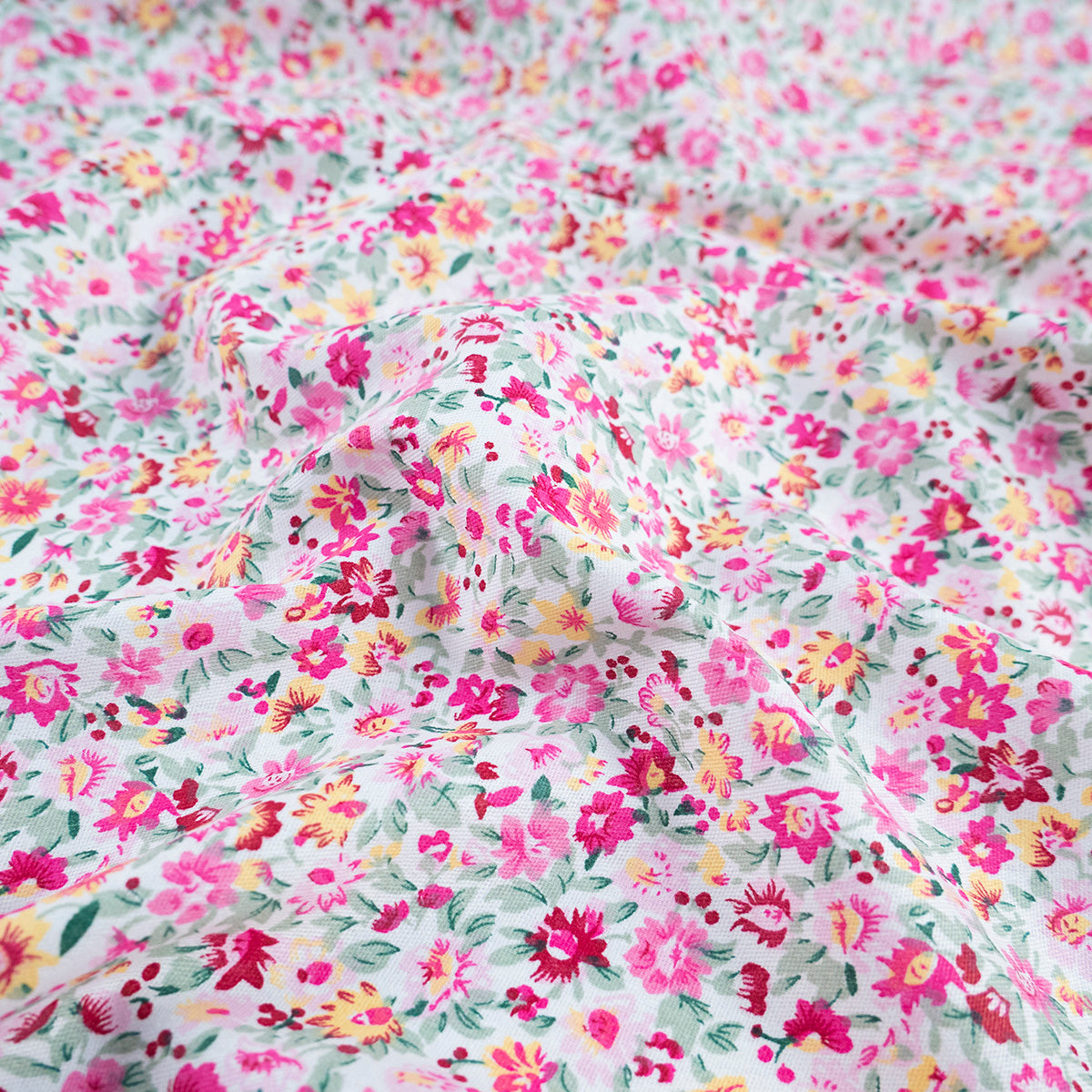 POPLIN DEEP ESTAMPADO BLANCO BRILLANTE FLORAL