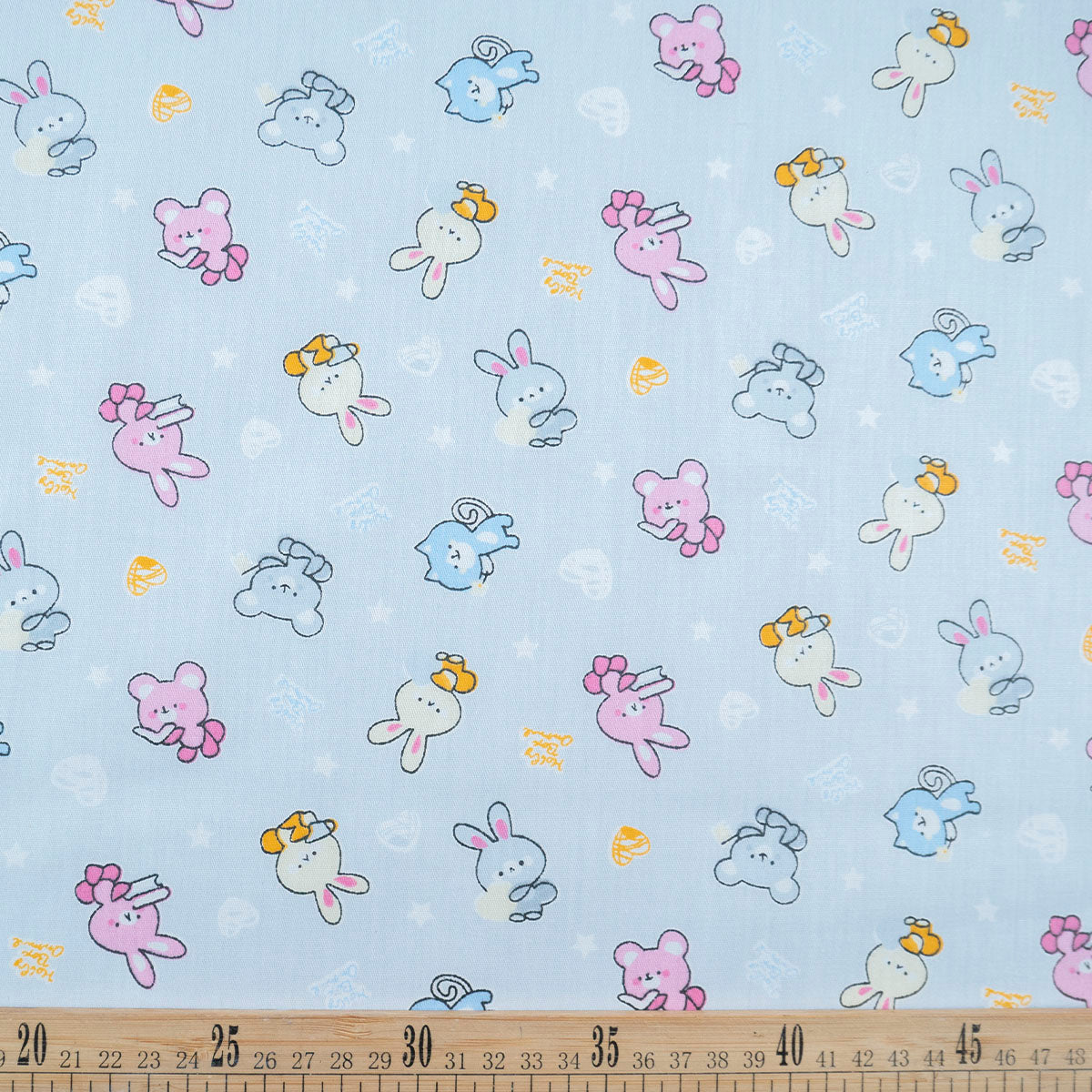 POPLIN DEEP ESTAMPADO AZUL BEBE ANIMALES