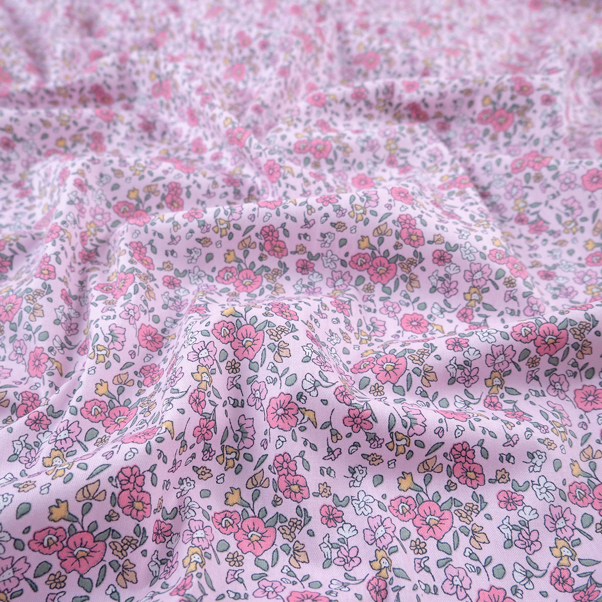 POPLIN DEEP ESTAMPADO ROSA BRUMA FLORAL