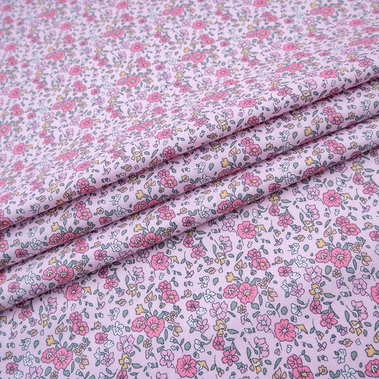 POPLIN DEEP ESTAMPADO ROSA BRUMA FLORAL