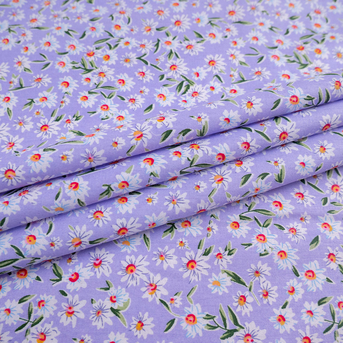 POPLIN DEEP ESTAMPADO LILA PASTEL MARGARITAS