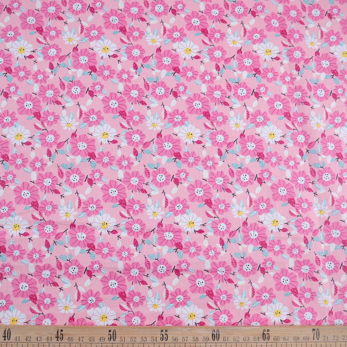 POPLIN DEEP ESTAMPADO ROSA ORQUIDEA FLORAL